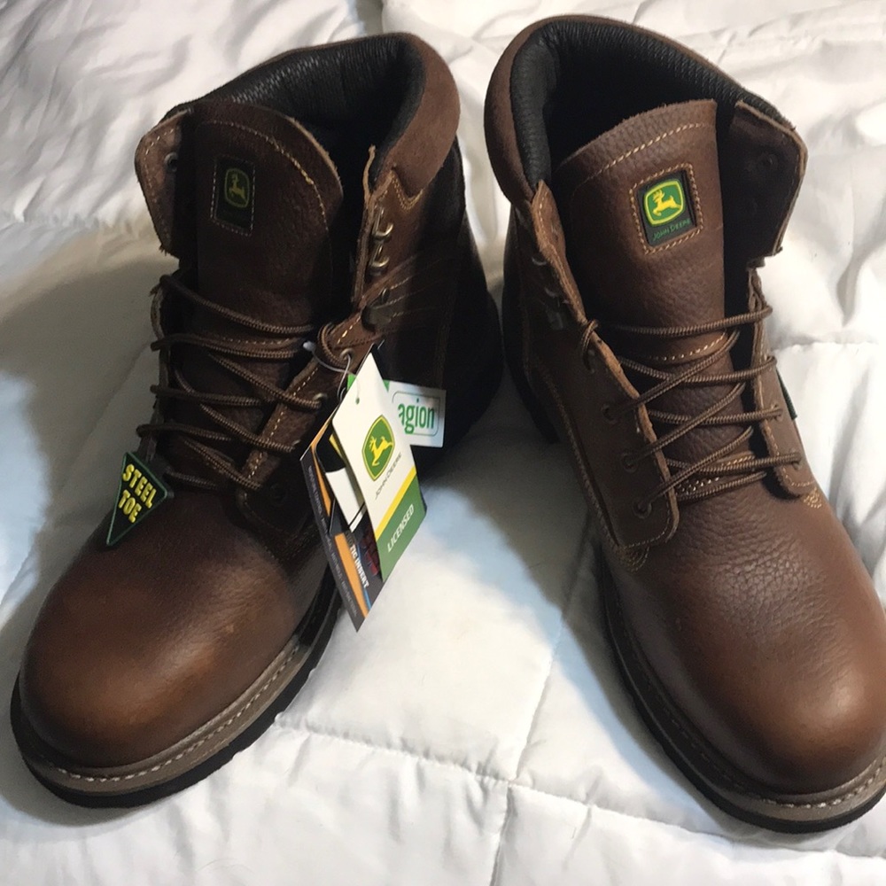 Men’s 11 m Work boots John deer steel toe